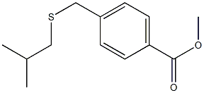 methyl 4-{[(2-methylpropyl)sulfanyl]methyl}benzoate Struktur