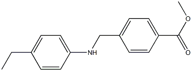 methyl 4-{[(4-ethylphenyl)amino]methyl}benzoate Struktur