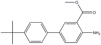 methyl 4-amino-4'-tert-butyl-1,1'-biphenyl-3-carboxylate Struktur