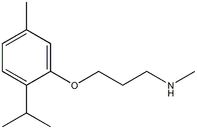 methyl({3-[5-methyl-2-(propan-2-yl)phenoxy]propyl})amine Struktur