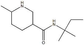 N-(1,1-dimethylpropyl)-6-methylpiperidine-3-carboxamide Struktur