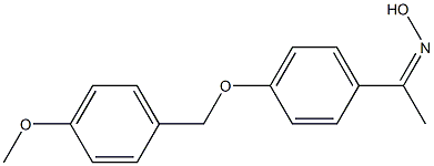 N-(1-{4-[(4-methoxyphenyl)methoxy]phenyl}ethylidene)hydroxylamine Struktur