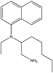 N-(1-aminoheptan-2-yl)-N-ethylnaphthalen-1-amine Struktur