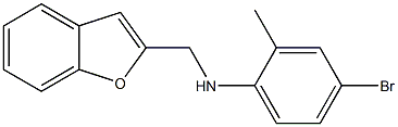 N-(1-benzofuran-2-ylmethyl)-4-bromo-2-methylaniline Struktur