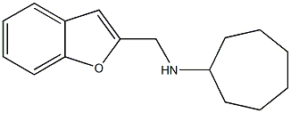 N-(1-benzofuran-2-ylmethyl)cycloheptanamine Struktur