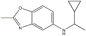 N-(1-cyclopropylethyl)-2-methyl-1,3-benzoxazol-5-amine Struktur