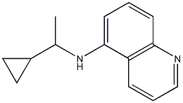 N-(1-cyclopropylethyl)quinolin-5-amine Struktur