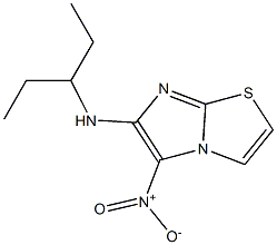 N-(1-ethylpropyl)-5-nitroimidazo[2,1-b][1,3]thiazol-6-amine Struktur