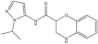 N-(1-isopropyl-1H-pyrazol-5-yl)-3,4-dihydro-2H-1,4-benzoxazine-2-carboxamide Struktur