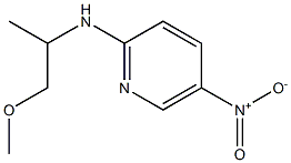 N-(1-methoxypropan-2-yl)-5-nitropyridin-2-amine Struktur