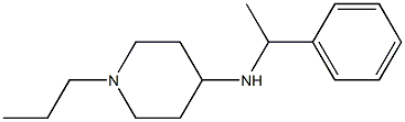 N-(1-phenylethyl)-1-propylpiperidin-4-amine Struktur