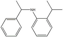 N-(1-phenylethyl)-2-(propan-2-yl)aniline Struktur