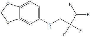 N-(2,2,3,3-tetrafluoropropyl)-2H-1,3-benzodioxol-5-amine Struktur