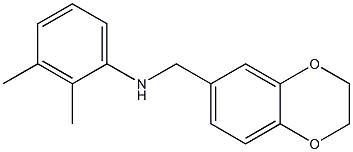 N-(2,3-dihydro-1,4-benzodioxin-6-ylmethyl)-2,3-dimethylaniline Struktur