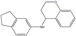 N-(2,3-dihydro-1H-inden-5-yl)-3,4-dihydro-2H-1-benzopyran-4-amine Struktur