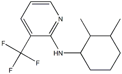 N-(2,3-dimethylcyclohexyl)-3-(trifluoromethyl)pyridin-2-amine Struktur