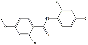 N-(2,4-dichlorophenyl)-2-hydroxy-4-methoxybenzamide Struktur