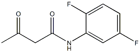 N-(2,5-difluorophenyl)-3-oxobutanamide Struktur