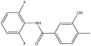 N-(2,6-difluorophenyl)-3-hydroxy-4-methylbenzamide Struktur