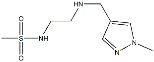 N-(2-{[(1-methyl-1H-pyrazol-4-yl)methyl]amino}ethyl)methanesulfonamide Struktur