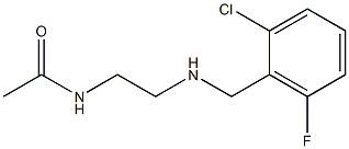 N-(2-{[(2-chloro-6-fluorophenyl)methyl]amino}ethyl)acetamide Struktur