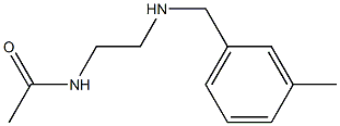 N-(2-{[(3-methylphenyl)methyl]amino}ethyl)acetamide Struktur