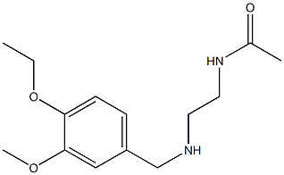 N-(2-{[(4-ethoxy-3-methoxyphenyl)methyl]amino}ethyl)acetamide Struktur