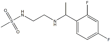 N-(2-{[1-(2,4-difluorophenyl)ethyl]amino}ethyl)methanesulfonamide Struktur