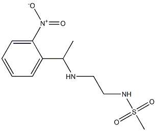 N-(2-{[1-(2-nitrophenyl)ethyl]amino}ethyl)methanesulfonamide Struktur