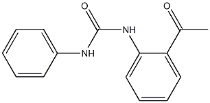 N-(2-acetylphenyl)-N'-phenylurea Struktur