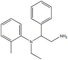 N-(2-amino-1-phenylethyl)-N-ethyl-2-methylaniline Struktur