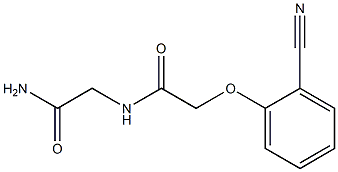 N-(2-amino-2-oxoethyl)-2-(2-cyanophenoxy)acetamide Struktur