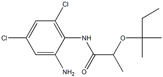 N-(2-amino-4,6-dichlorophenyl)-2-[(2-methylbutan-2-yl)oxy]propanamide Struktur