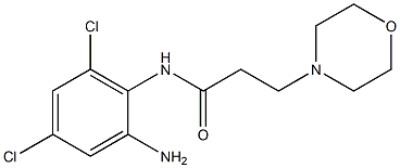 N-(2-amino-4,6-dichlorophenyl)-3-(morpholin-4-yl)propanamide Struktur