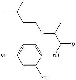 N-(2-amino-4-chlorophenyl)-2-(3-methylbutoxy)propanamide Struktur