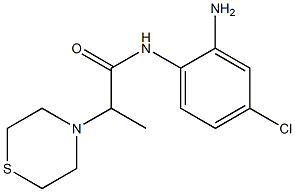 N-(2-amino-4-chlorophenyl)-2-(thiomorpholin-4-yl)propanamide Struktur