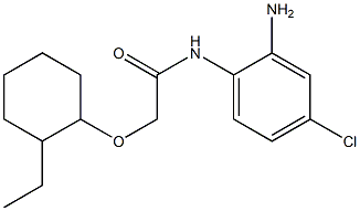 N-(2-amino-4-chlorophenyl)-2-[(2-ethylcyclohexyl)oxy]acetamide Struktur