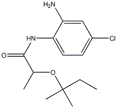 N-(2-amino-4-chlorophenyl)-2-[(2-methylbutan-2-yl)oxy]propanamide Struktur