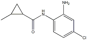 N-(2-amino-4-chlorophenyl)-2-methylcyclopropanecarboxamide Struktur