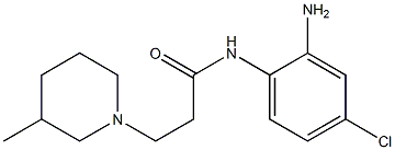 N-(2-amino-4-chlorophenyl)-3-(3-methylpiperidin-1-yl)propanamide Struktur