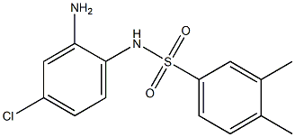 N-(2-amino-4-chlorophenyl)-3,4-dimethylbenzene-1-sulfonamide Struktur