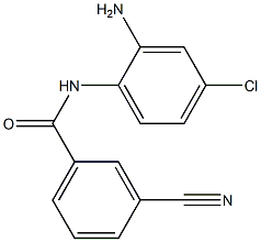 N-(2-amino-4-chlorophenyl)-3-cyanobenzamide Struktur