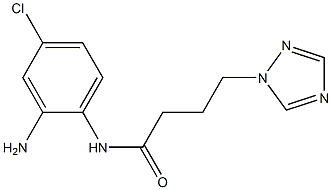 N-(2-amino-4-chlorophenyl)-4-(1H-1,2,4-triazol-1-yl)butanamide Struktur