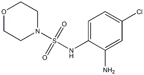 N-(2-amino-4-chlorophenyl)morpholine-4-sulfonamide Struktur