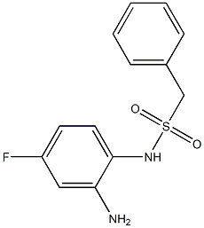 N-(2-amino-4-fluorophenyl)-1-phenylmethanesulfonamide Struktur