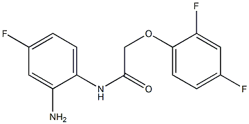 N-(2-amino-4-fluorophenyl)-2-(2,4-difluorophenoxy)acetamide Struktur