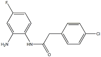 N-(2-amino-4-fluorophenyl)-2-(4-chlorophenyl)acetamide Struktur