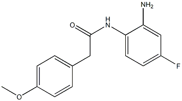 N-(2-amino-4-fluorophenyl)-2-(4-methoxyphenyl)acetamide Struktur