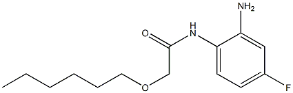 N-(2-amino-4-fluorophenyl)-2-(hexyloxy)acetamide Struktur