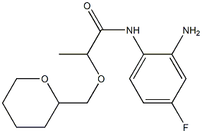 N-(2-amino-4-fluorophenyl)-2-(oxan-2-ylmethoxy)propanamide Struktur